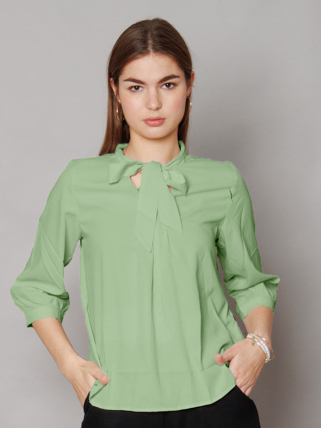 Solid Mint Regular Top