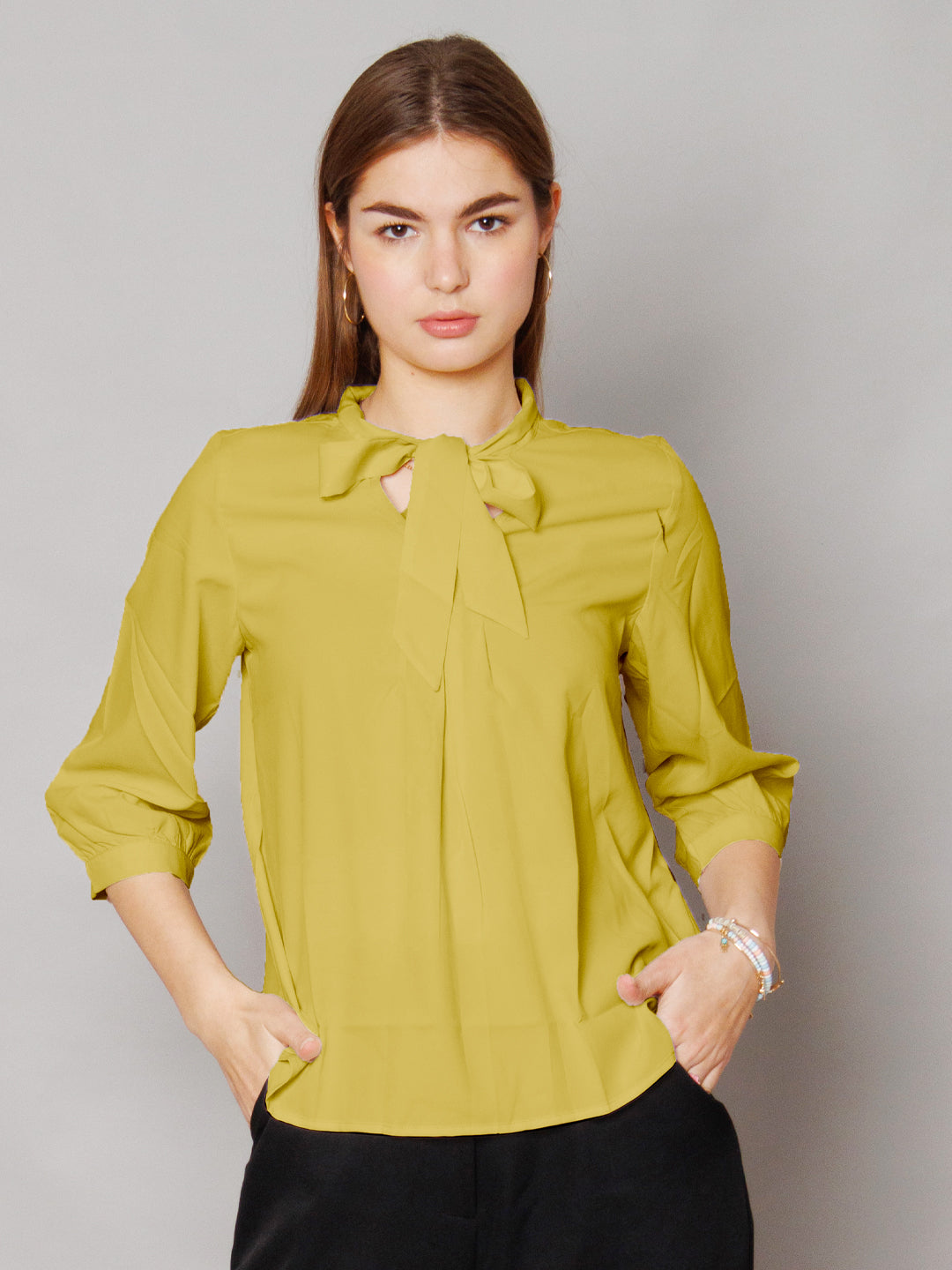 Solid Yellow Regular Top