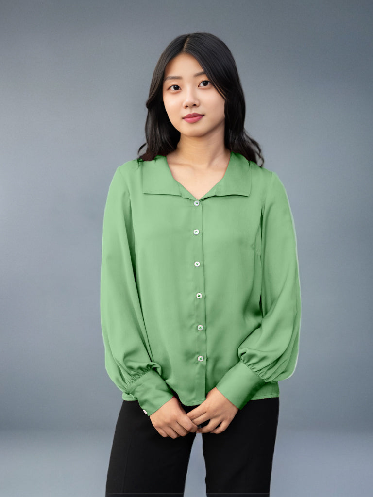 Solid Mint Regular Shirt