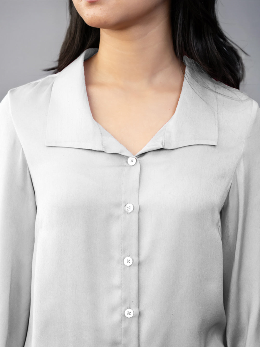 Solid White Regular Shirt