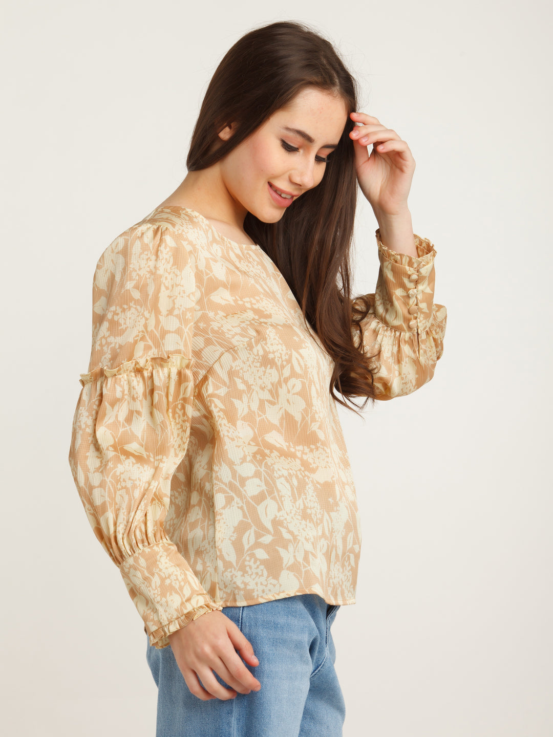 Printed Polyester Top