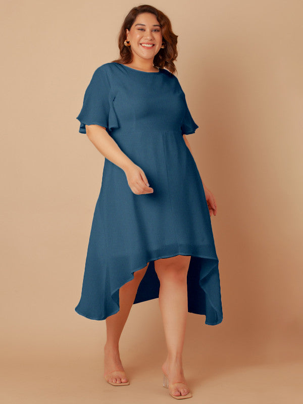 Blue-Solid-Flared-Midi-Dress-ZCD00003-102-Blue-2