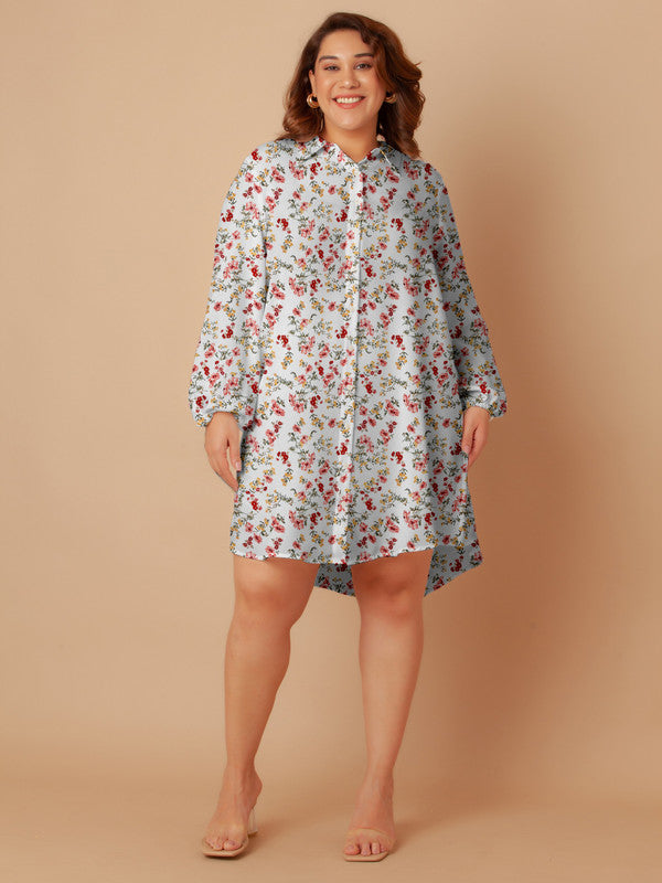 White-Floral-Print-Buttoned-Long-Shirt-ZCT00002-112-White-2