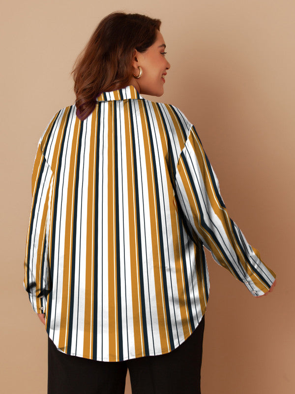 White-&-Yellow-Stripes-Buttoned-Shirt-ZCT00004-114-Multi-4