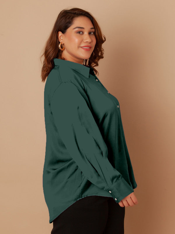 Green-Solid-Buttoned-Shirt-ZCT00004-124-Green-3