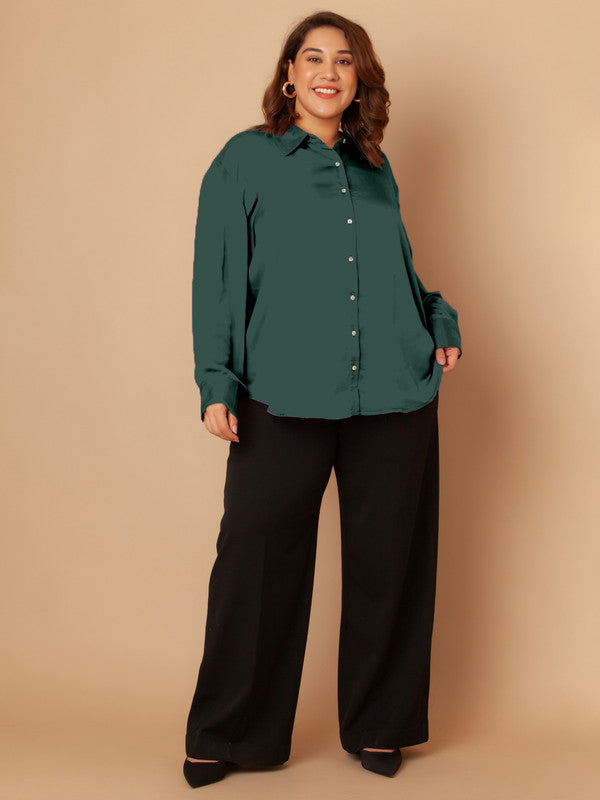 Green-Solid-Buttoned-Shirt-ZCT00004-124-Green-5