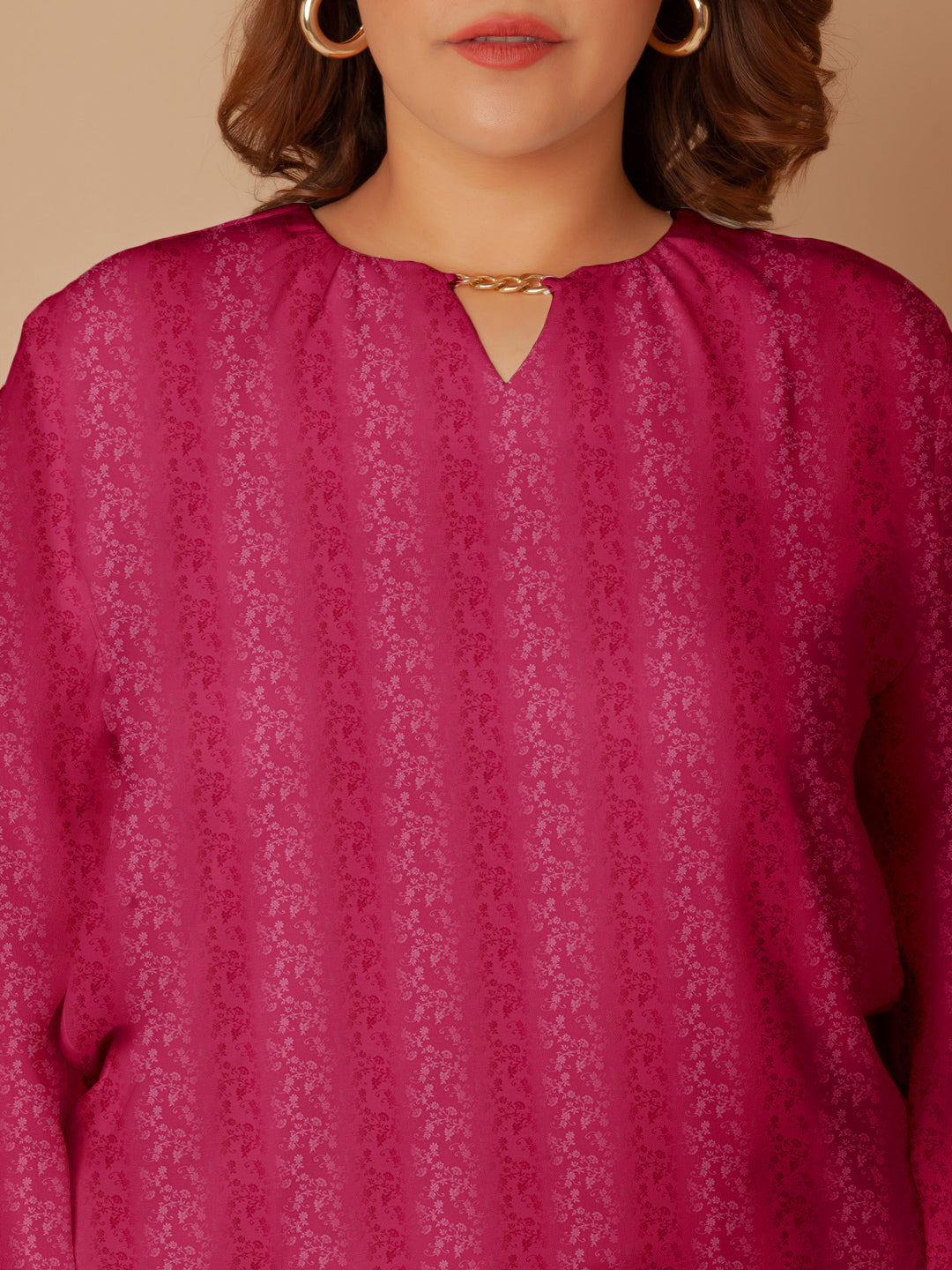 Fuschia Solid Regular Top