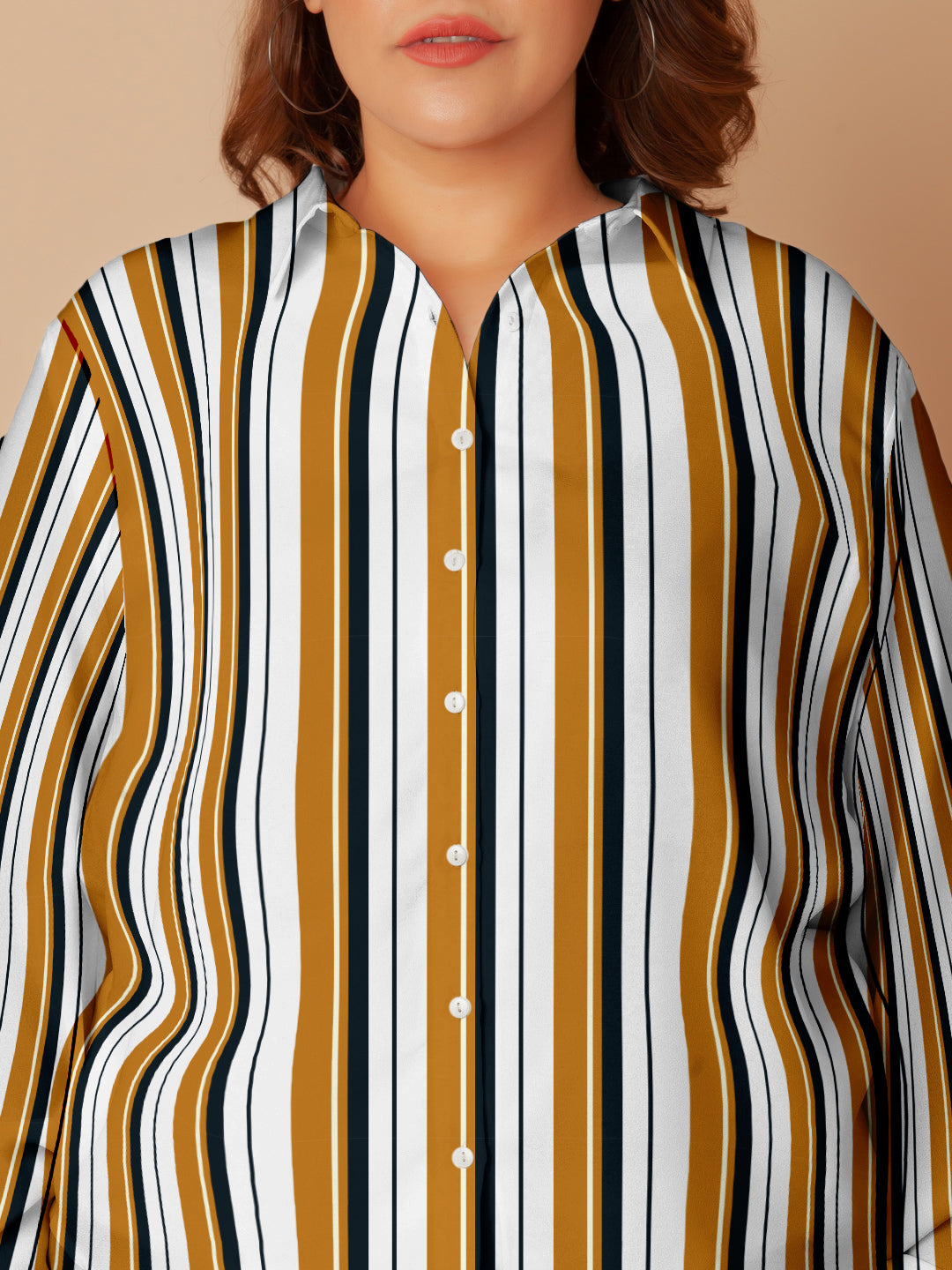 Multi-Colored Stripes Buttoned Shirt