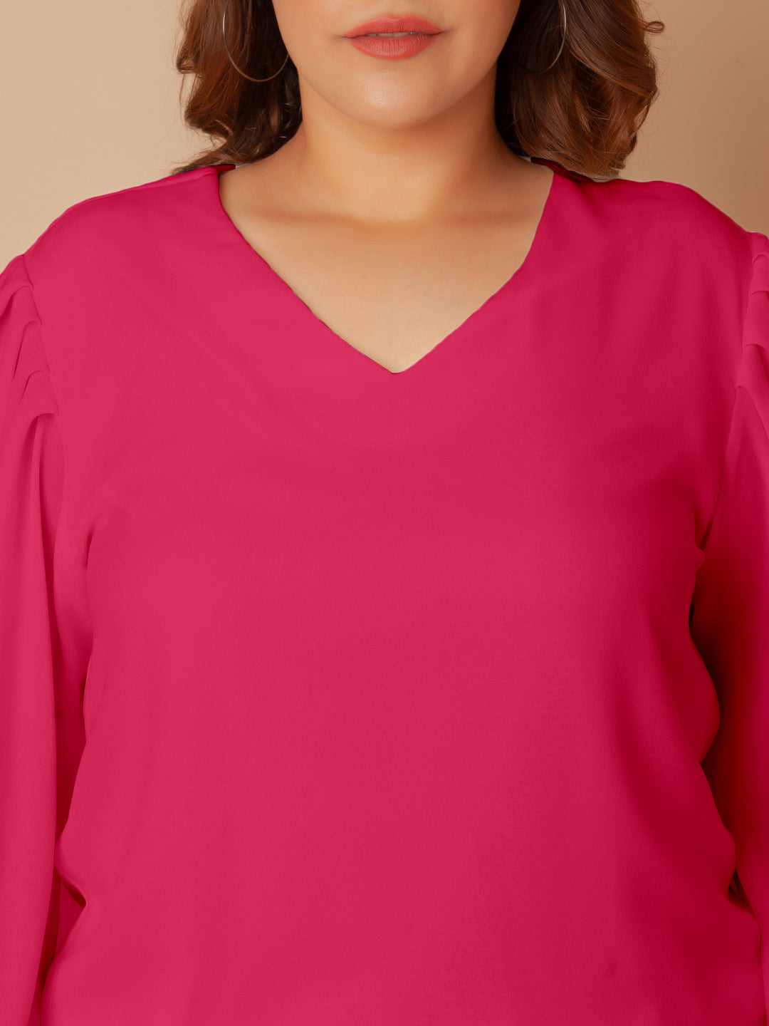 Pink Solid Regular Top