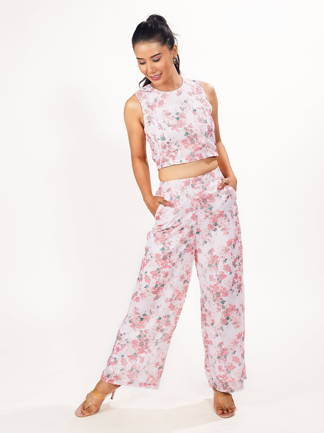 Pink Floral Co-Ord Set