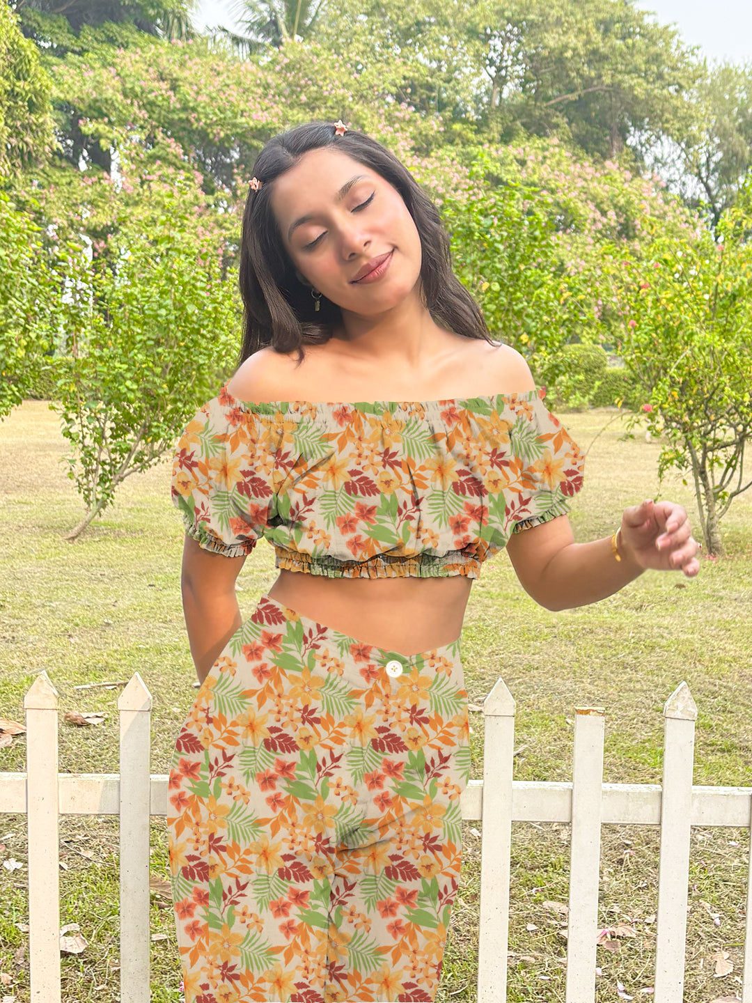 Multi-Colored Floral Top