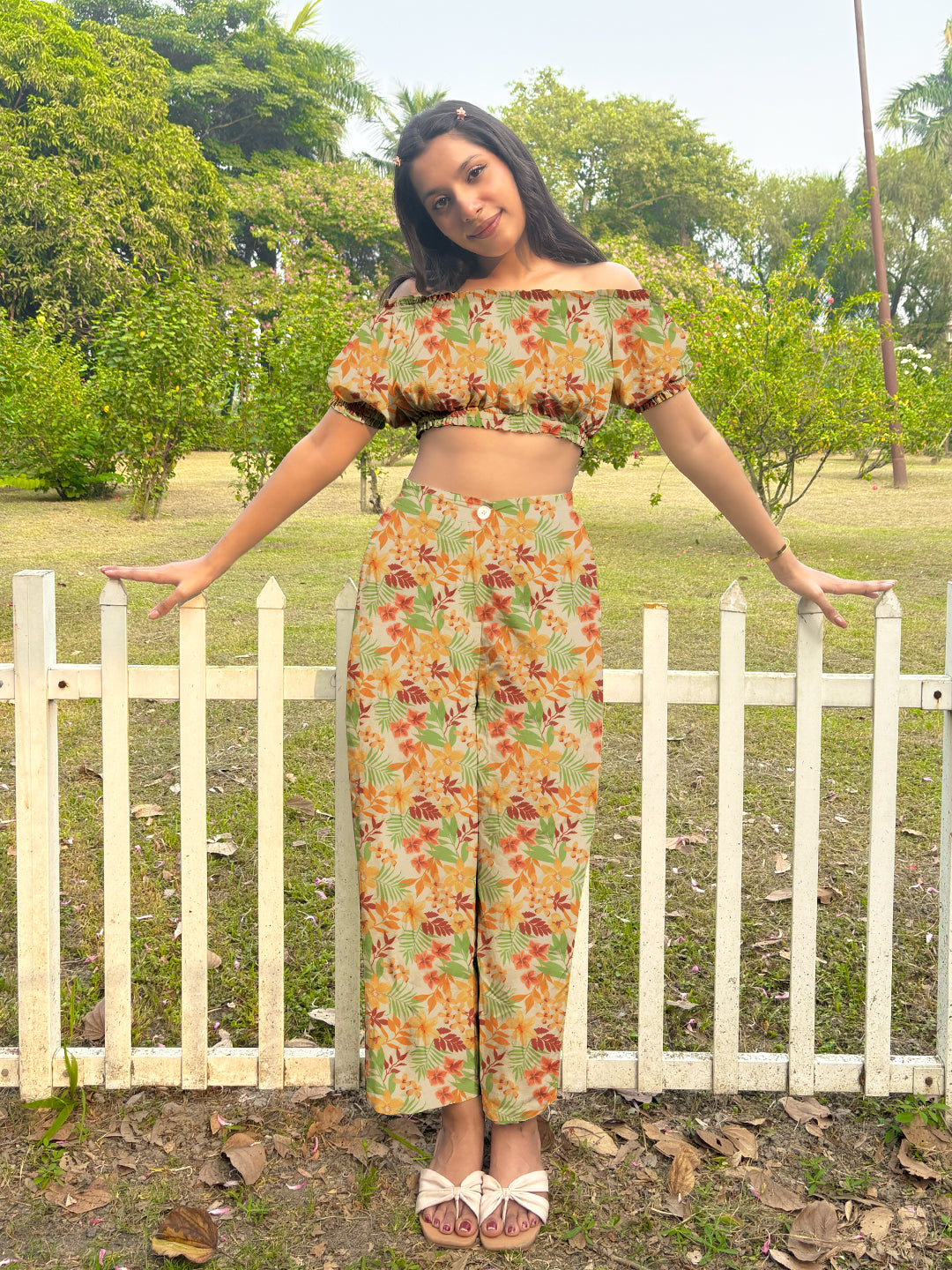 Multi-Colored Floral Co-Ord Set