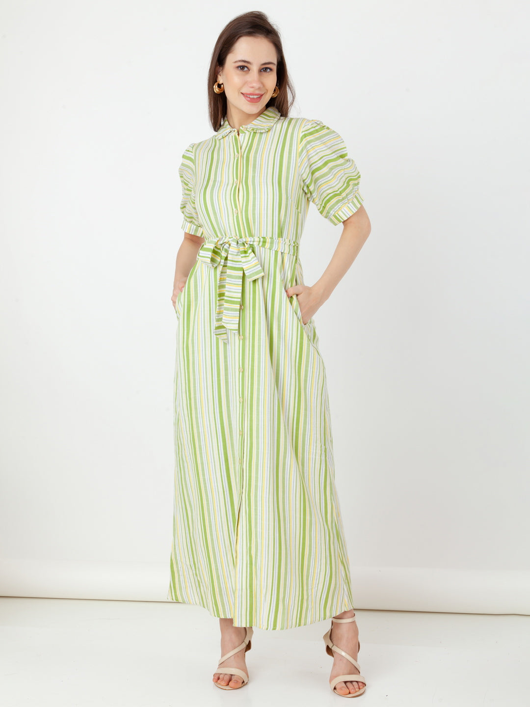 Green_Striped_Shirt-Style_Maxi_Dress_2