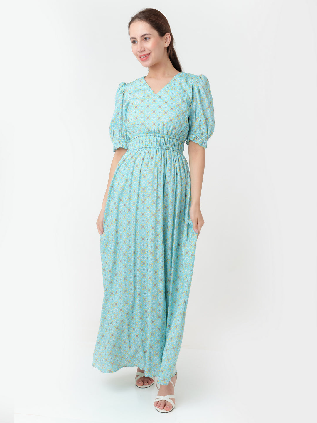 Blue_Geometric_Print_Flared_Maxi_Dress_D06002_2