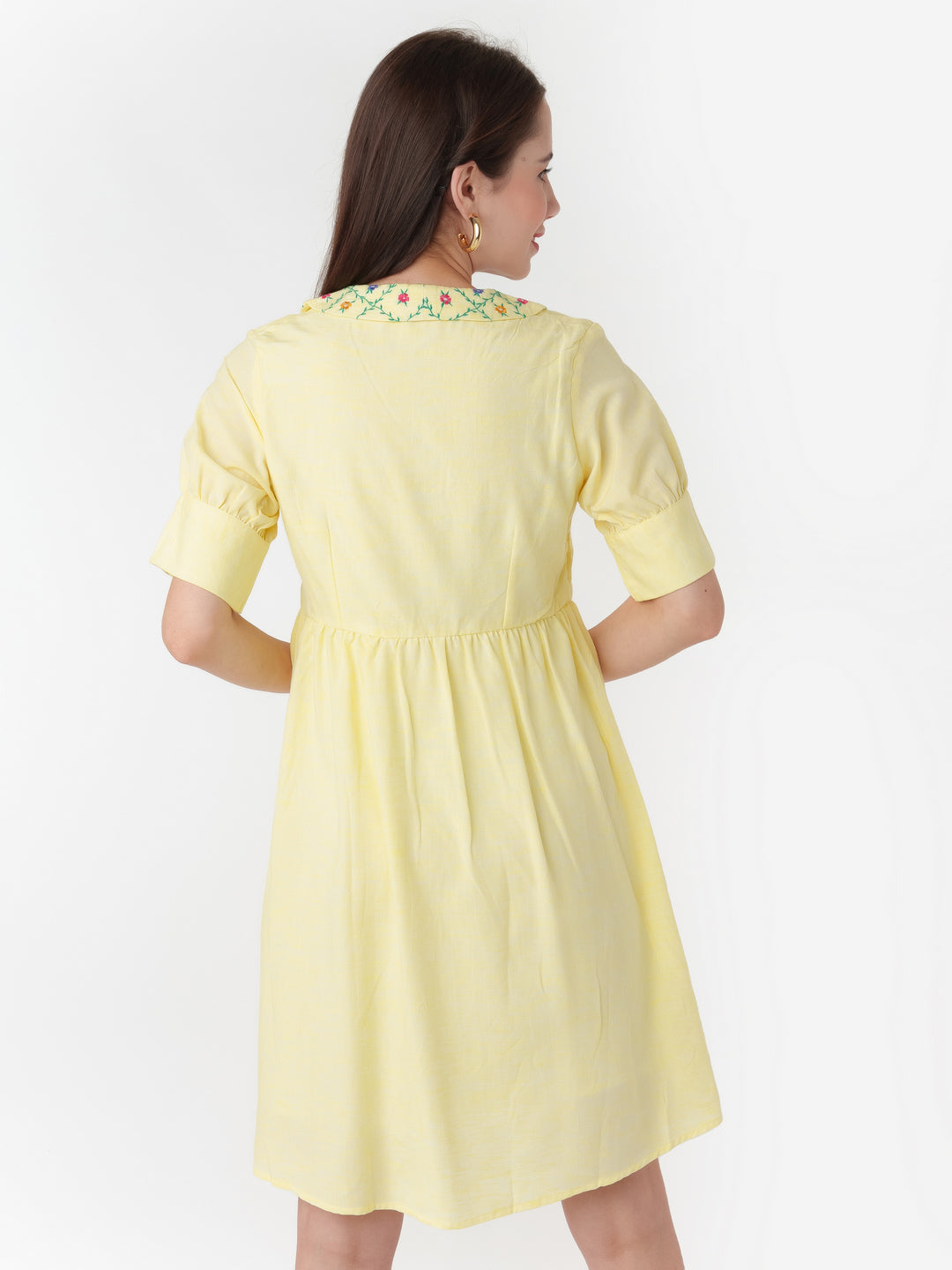 Yellow_Embroidered_Regular_Short_Dress_D06007_4