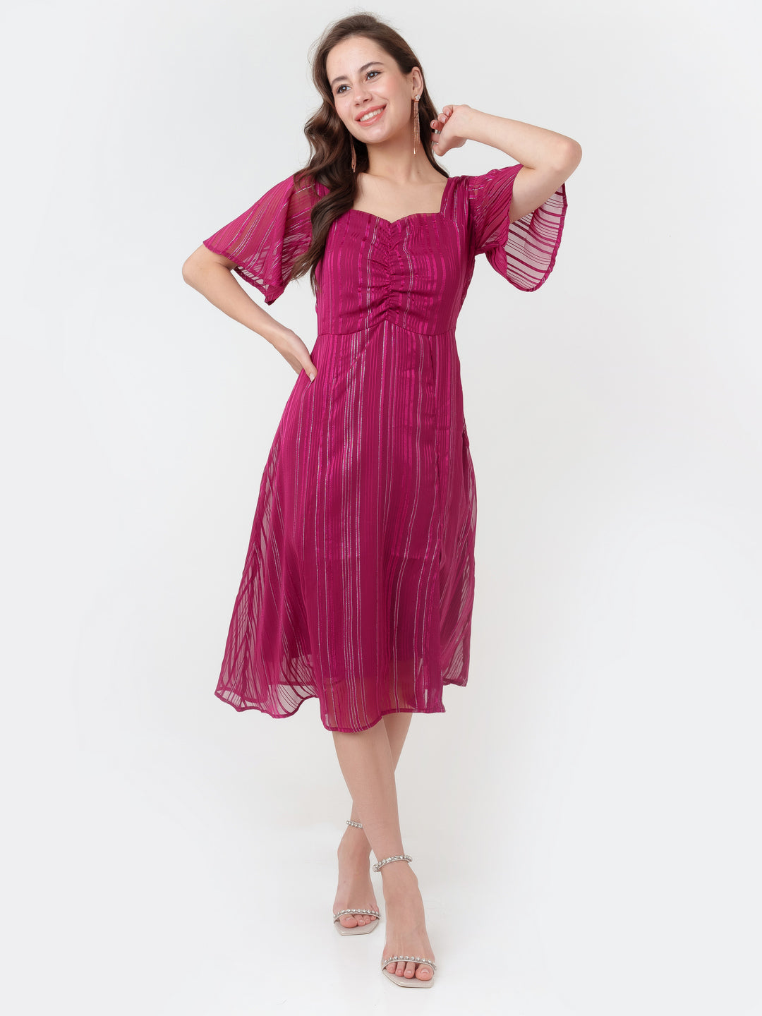 Maroon_Self_Design_A-Line_Midi_Dress_D06021_1