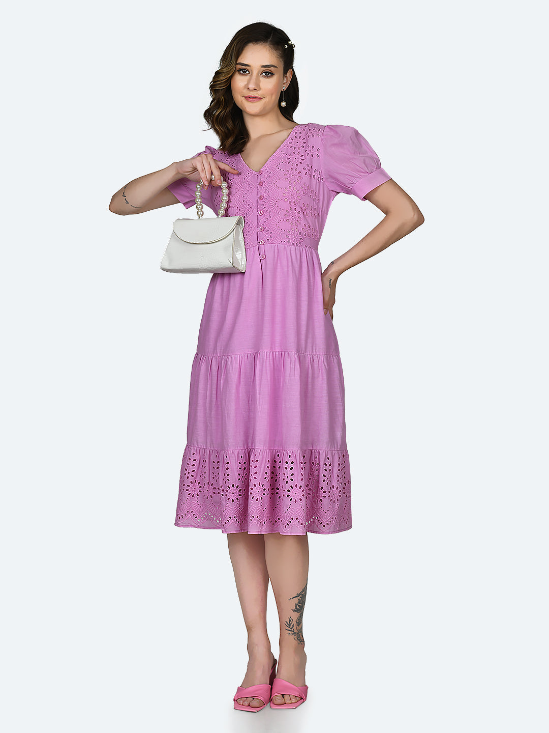 Pink_Solid_Midi_Dress_D06036_5