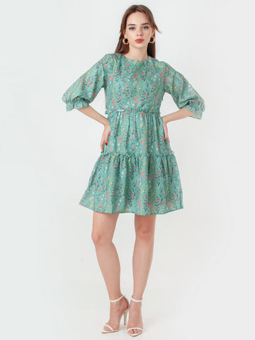 Green-Printed-Tiered-Short-Dress-D06047_1