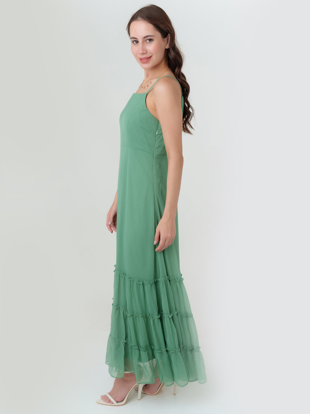 Green_Solid_Regular_Maxi_Dress_3