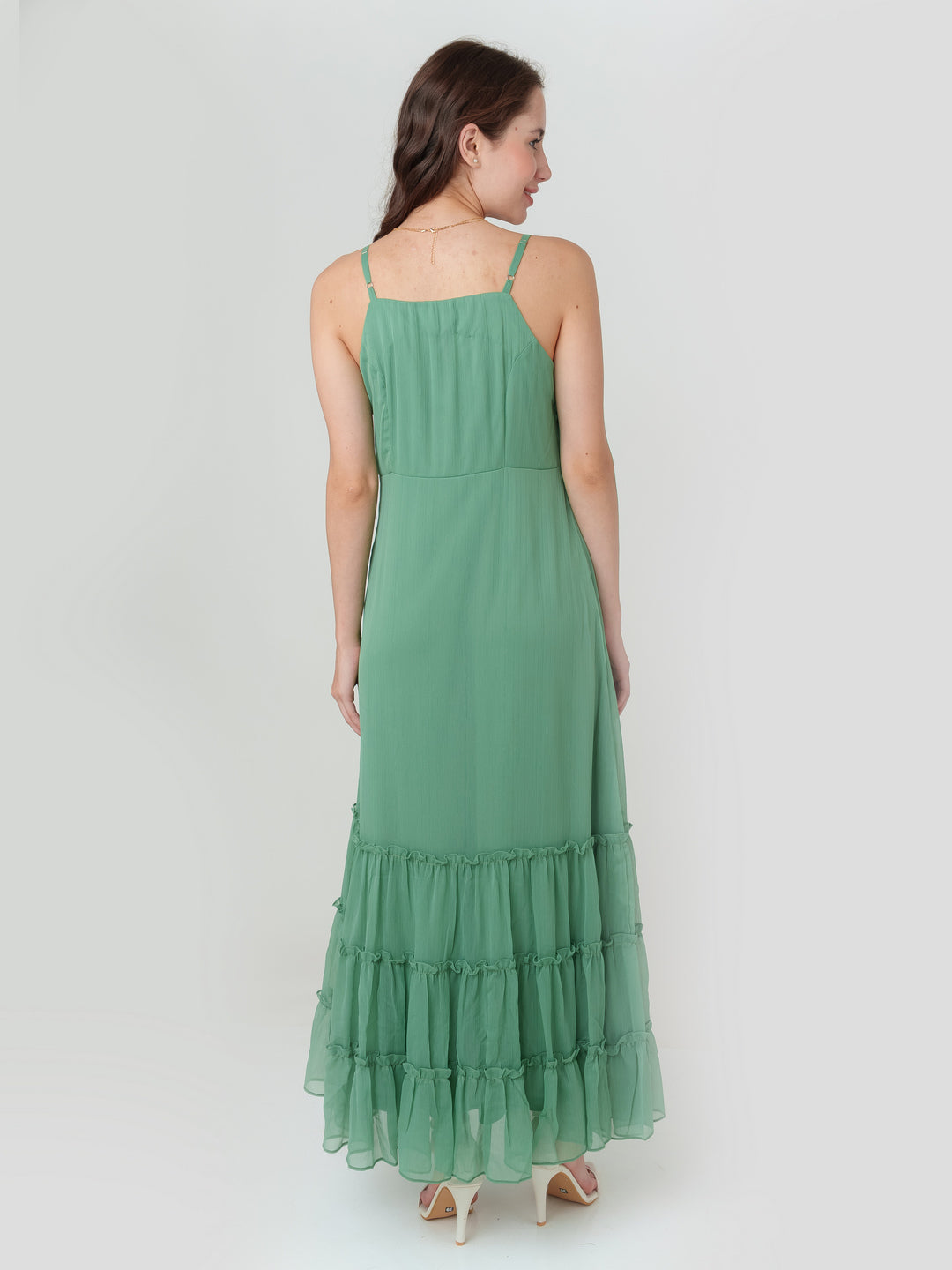 Green_Solid_Regular_Maxi_Dress_4