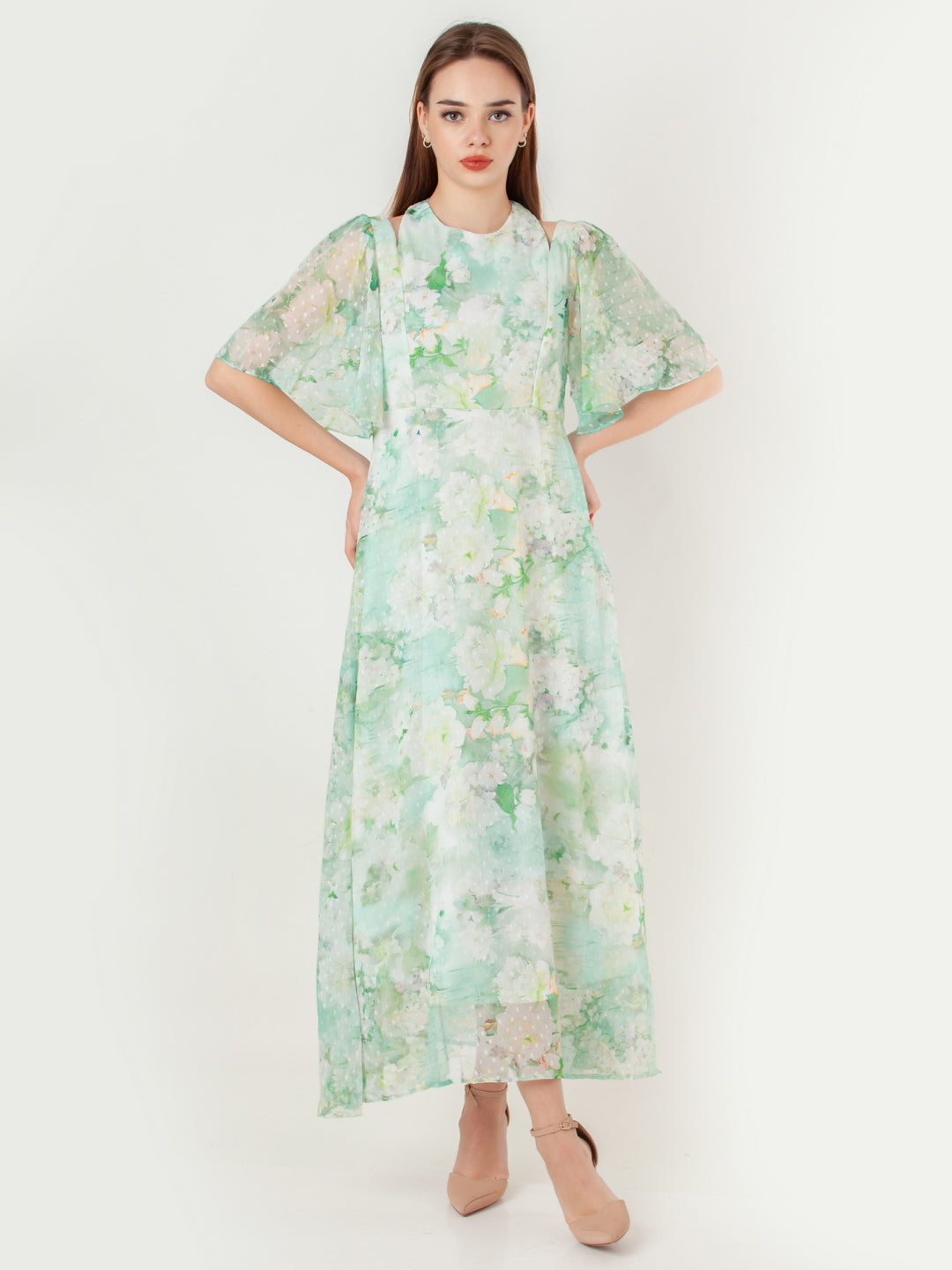 Green-Printed-Regular-Maxi-Dress-D06057_2