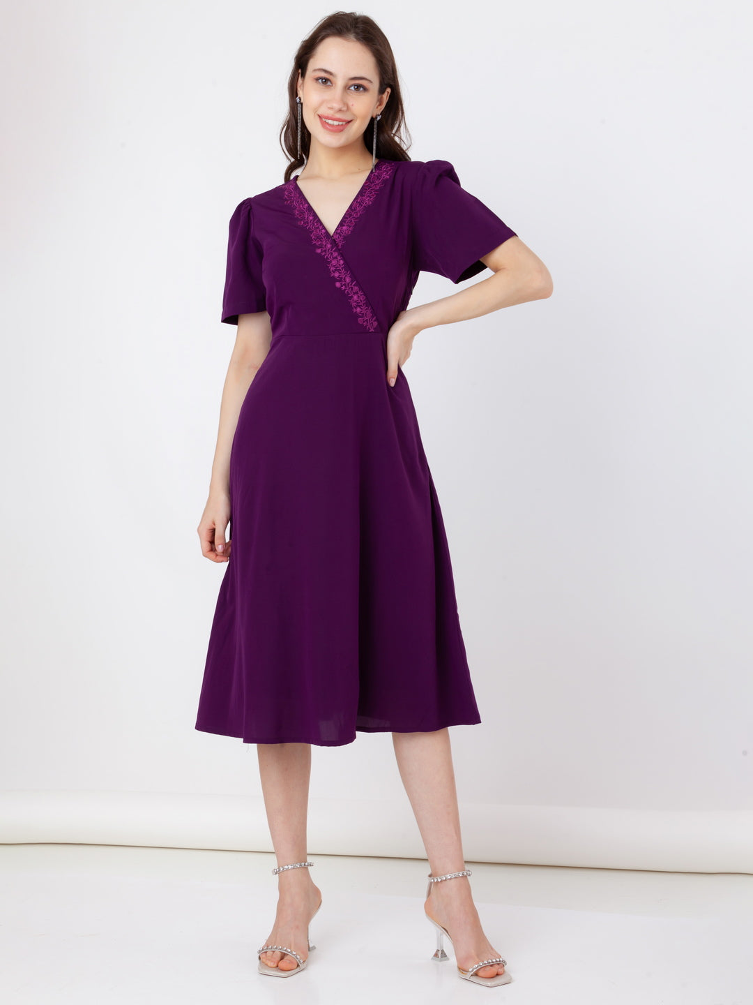 Purple_Embroidered_Regular_Midi_Dress_1