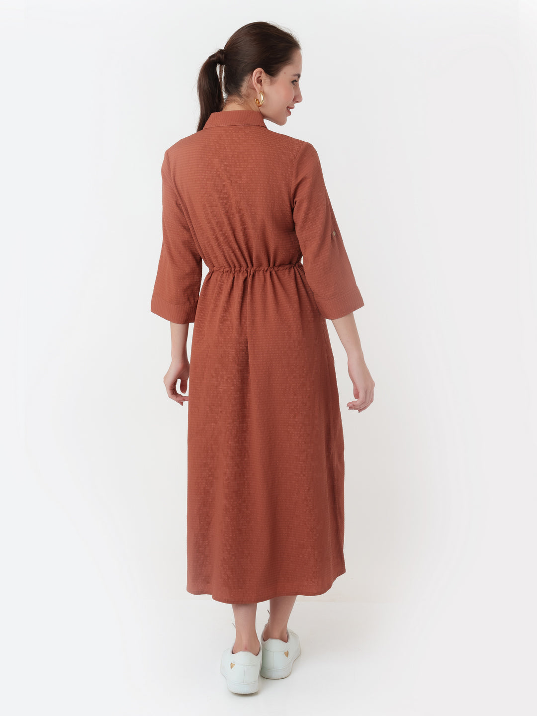 Terracotta_Solid_Shirt_Styled_Maxi_Dress_4