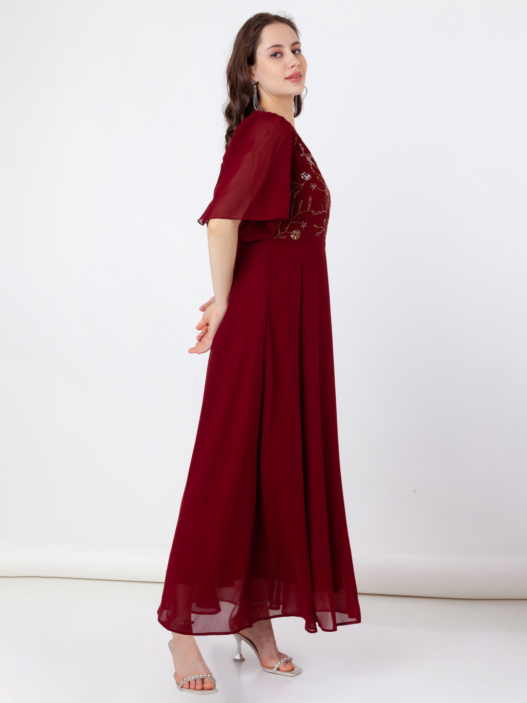 Maroon_Embroidered_Empire_Maxi_Dress_3