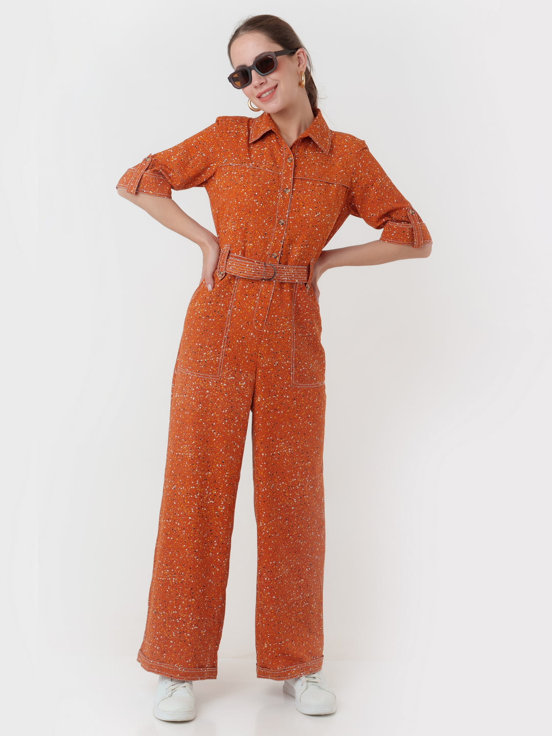 Brown_Printed_Regular_Jumpsuit_1