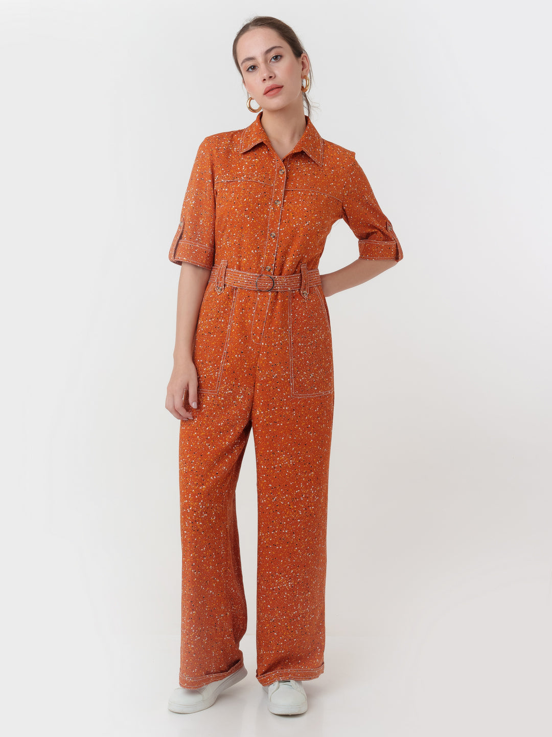 Brown_Printed_Regular_Jumpsuit_2