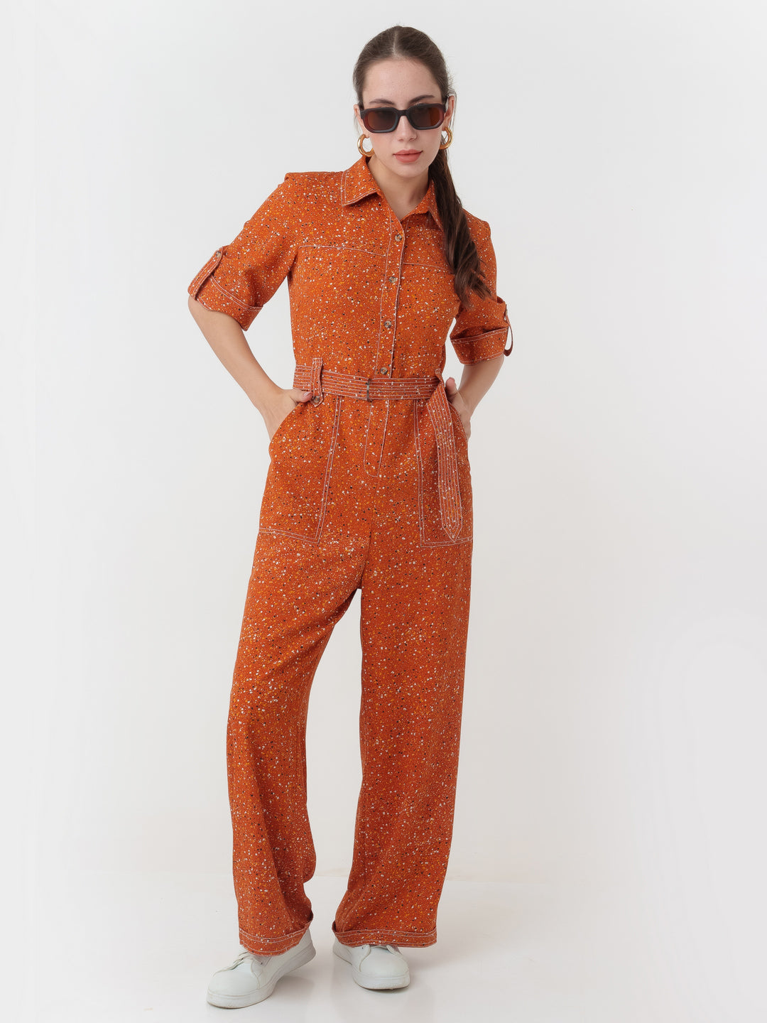 Brown_Printed_Regular_Jumpsuit_5