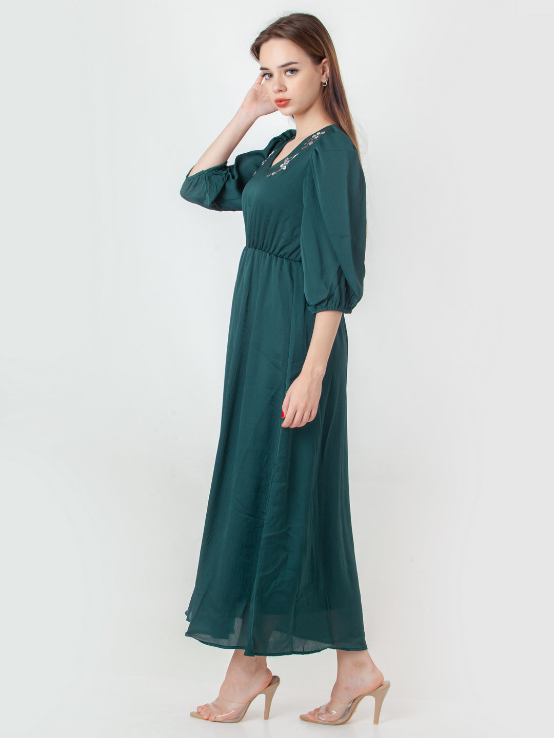 Green-Embroidered-Flared-Maxi-Dress-D06108_3
