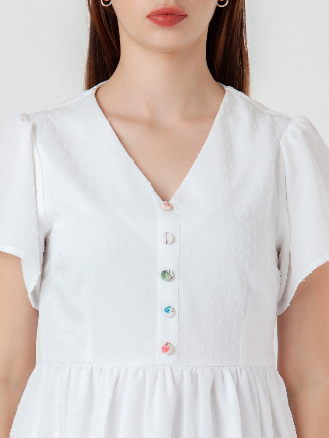 White-Self-Design-Regular-Short-Dress-D08014_6