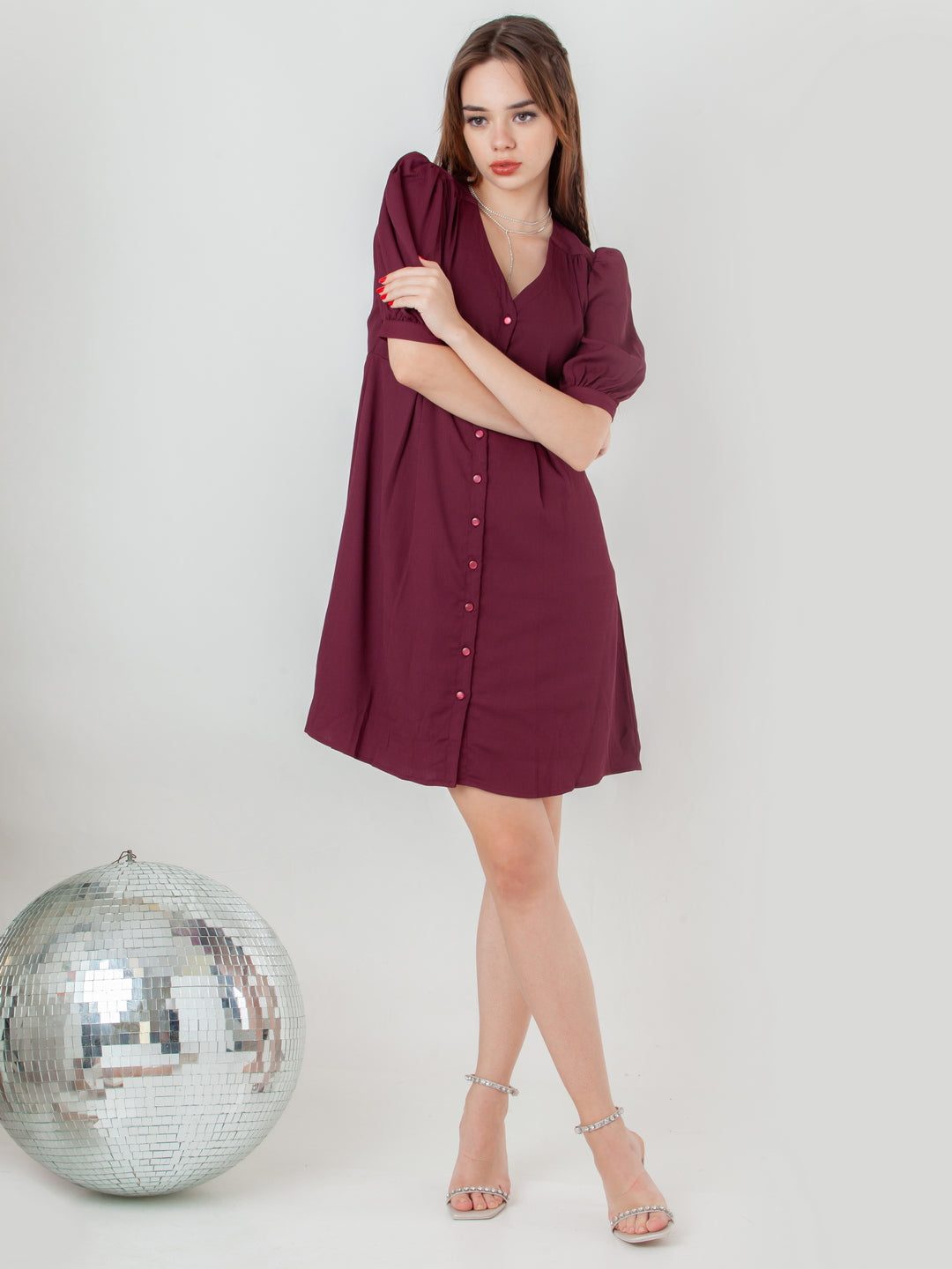 Maroon-Solid-Regular-Short-Dress-D08021_1