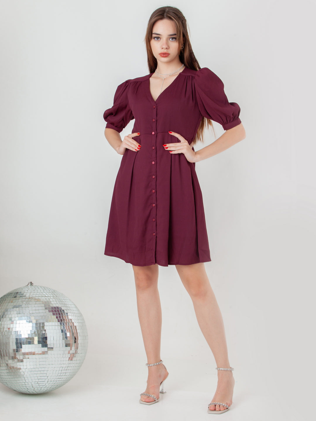 Maroon-Solid-Regular-Short-Dress-D08021_5