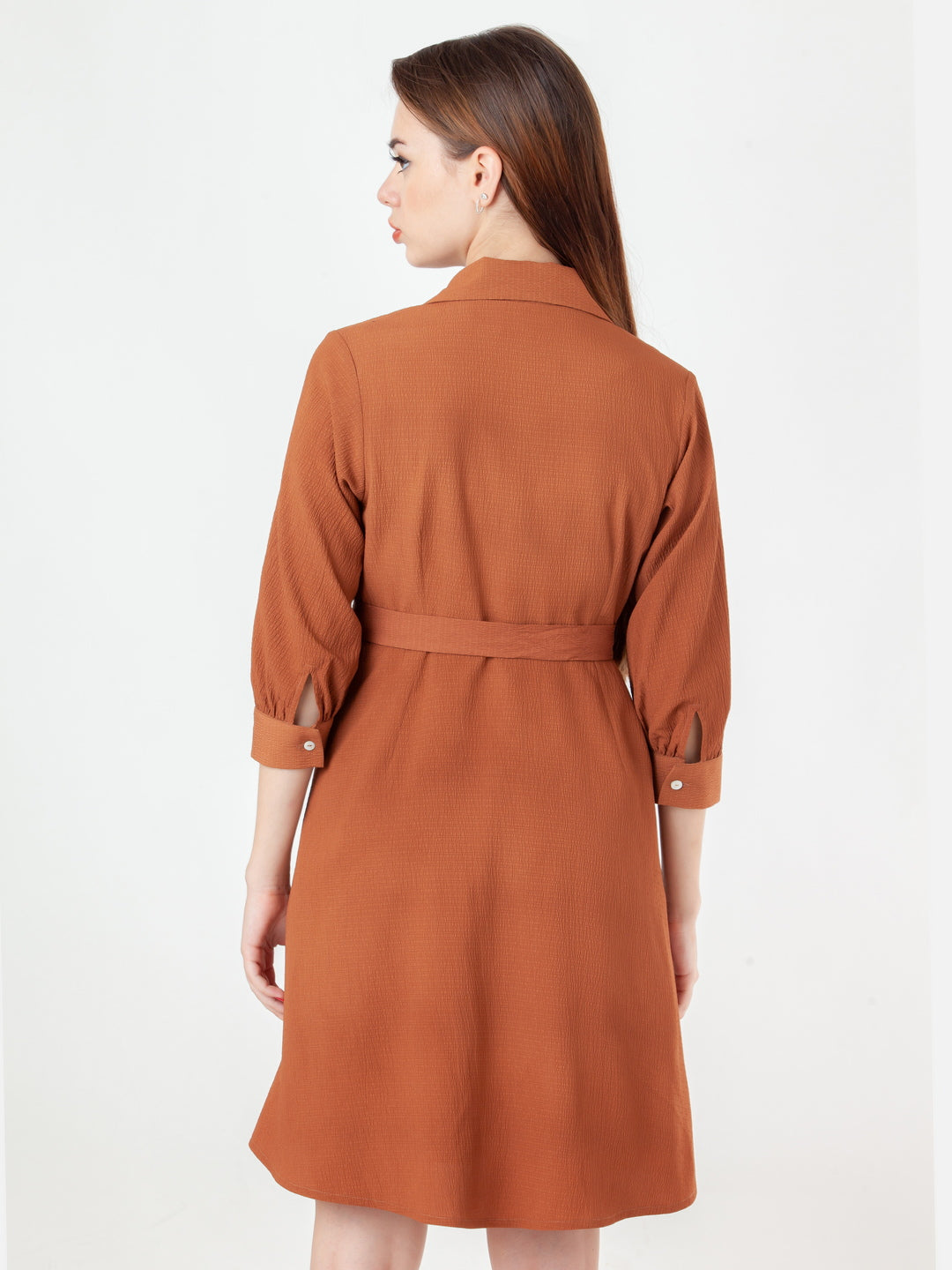 Brown-Solid-Regular-Short-Dress-D08023_4