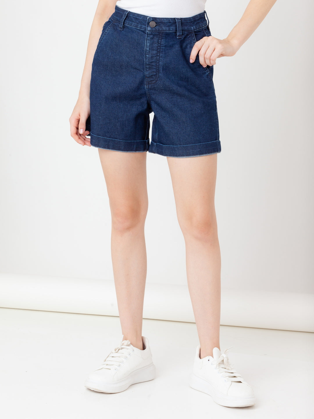 Blue_Solid_Denim_Short_Pant_2