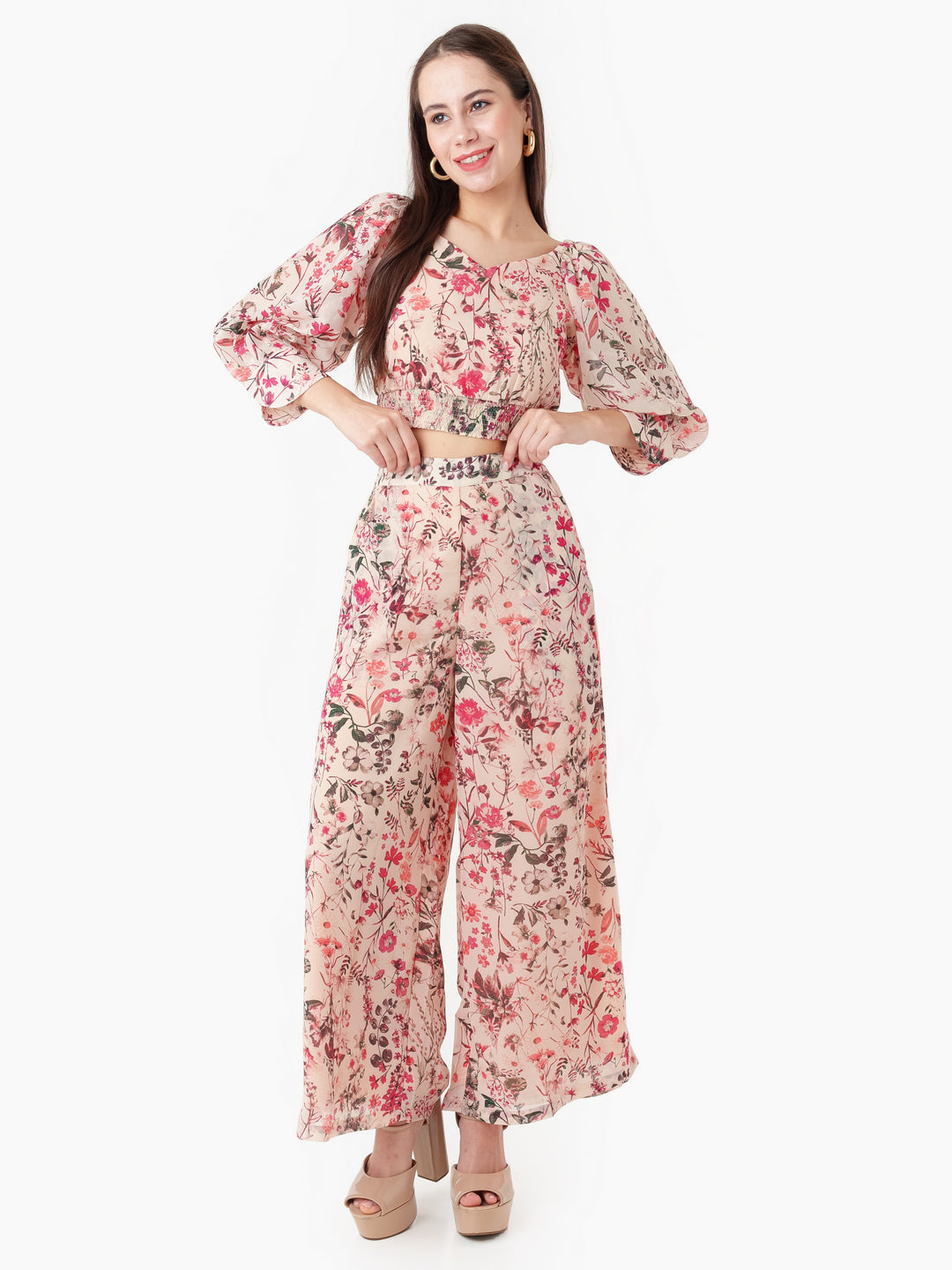 Cream_Printed_Co-ord_Trouser_L00804_1