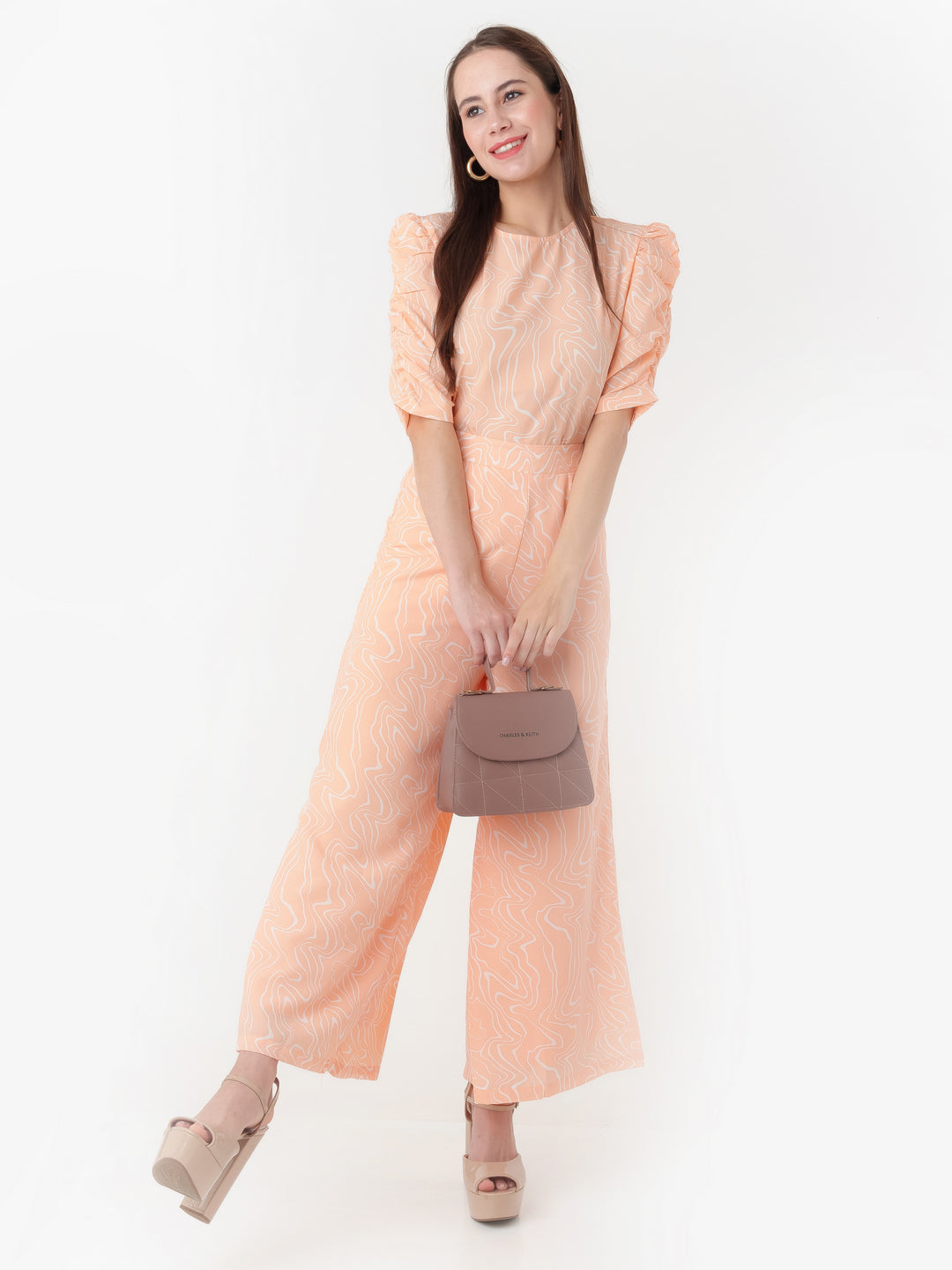 Peach_Printed_Parallel_Trouser_L00806_1