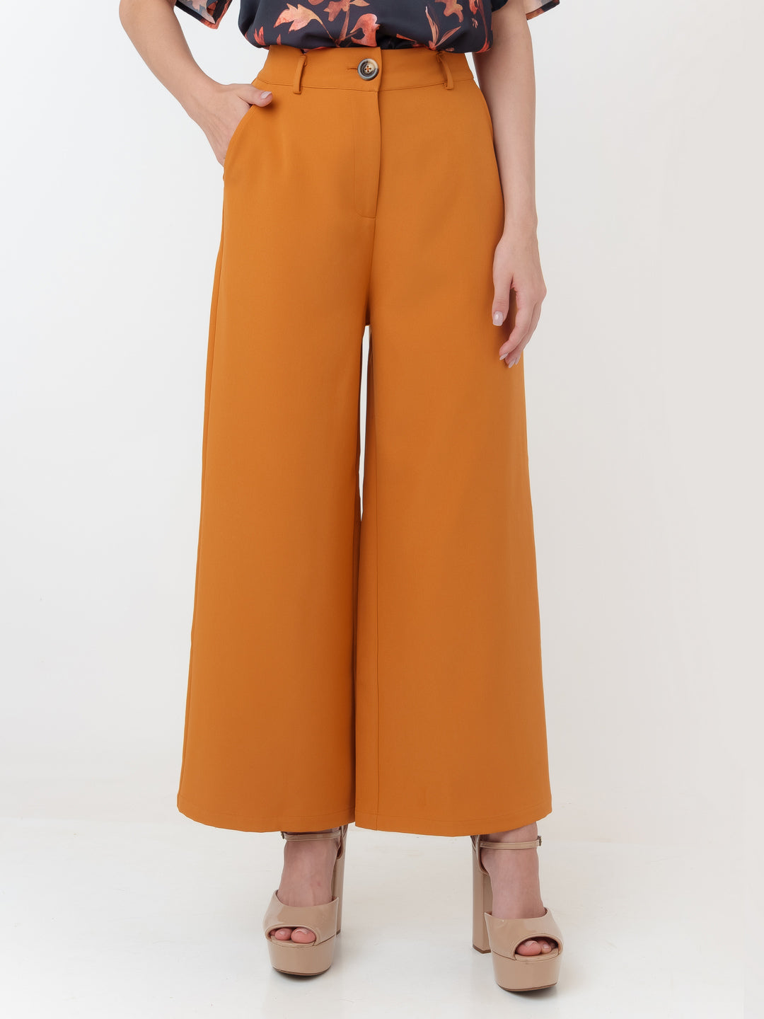 Yellow_Solid_Regular_Trouser_2