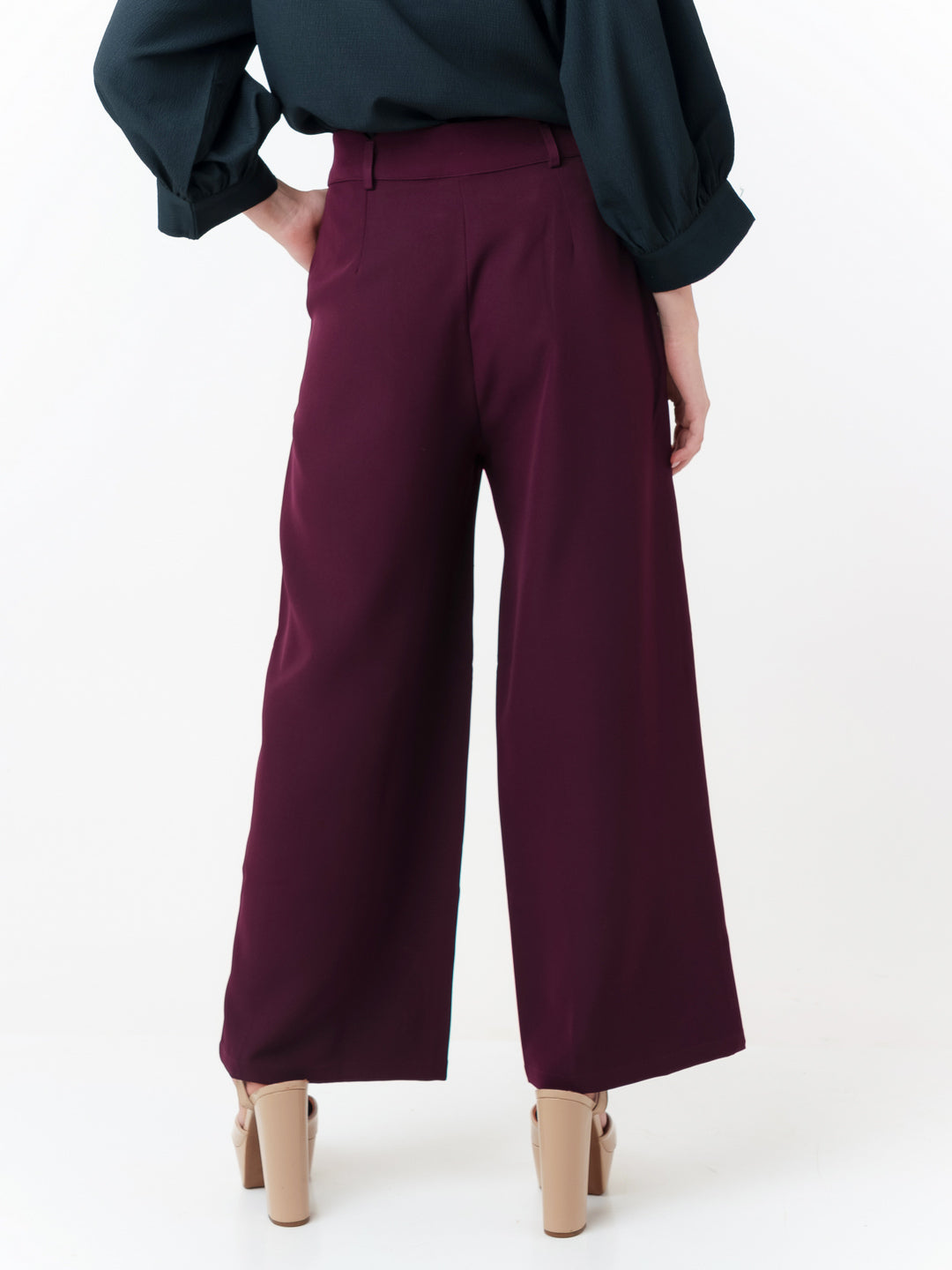 Maroon_Solid_Regular_Trouser_4