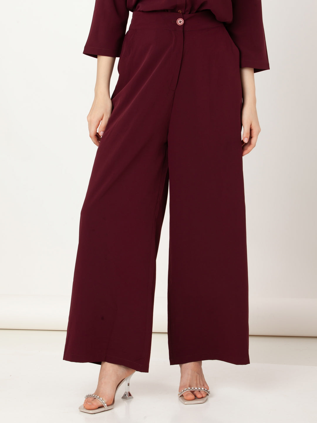 Maroon_Solid_Regular_Trouser_2