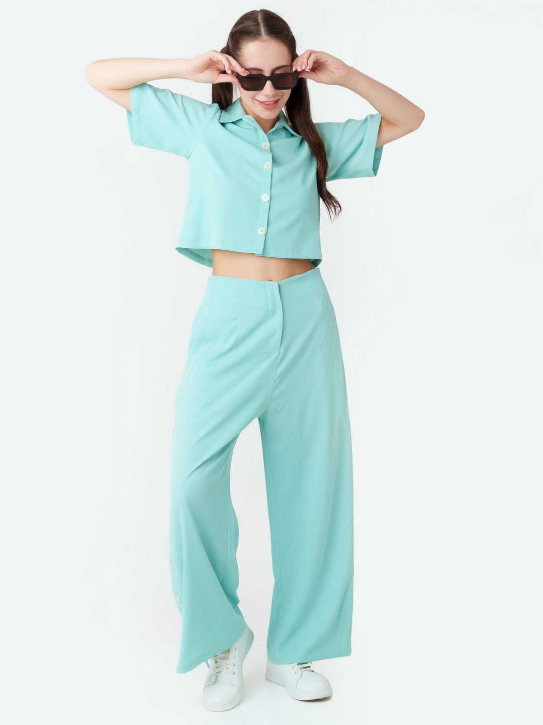 Turquoise_Solid_Regular_Trouser_1