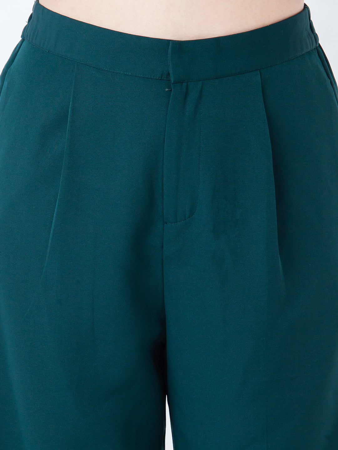 Green-Solid-Pleated-Trouser-L01009-6