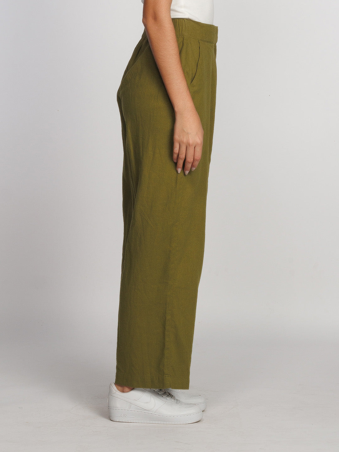 Olive-Solid-Regular-Trouser-L01012-3