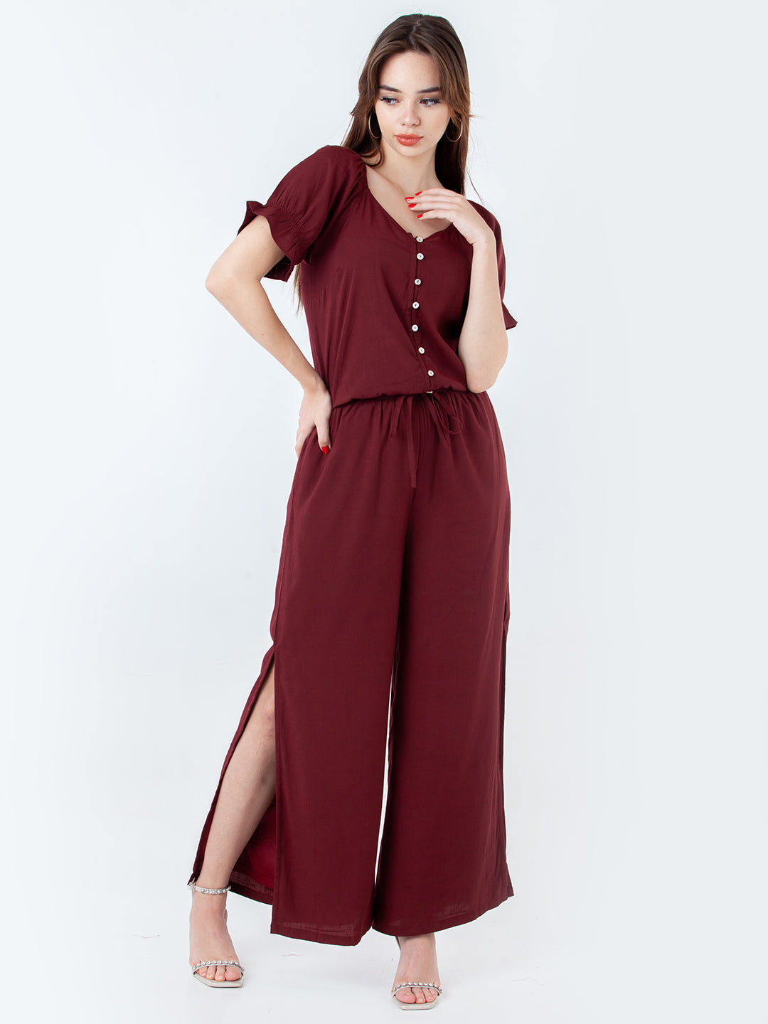 Maroon-Solid-Regular-Trouser-L01015_1