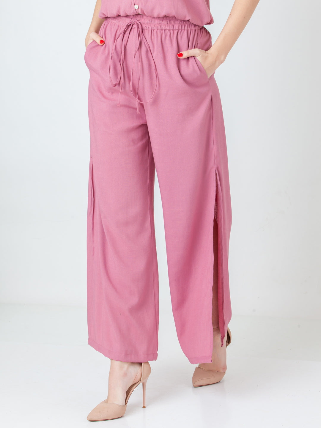 Pink-Solid-Regular-Trouser-L01016_2
