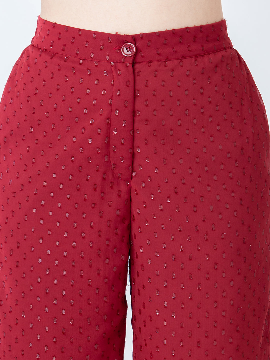 Maroon-Self-Design-Regular-Trouser-L01018_6