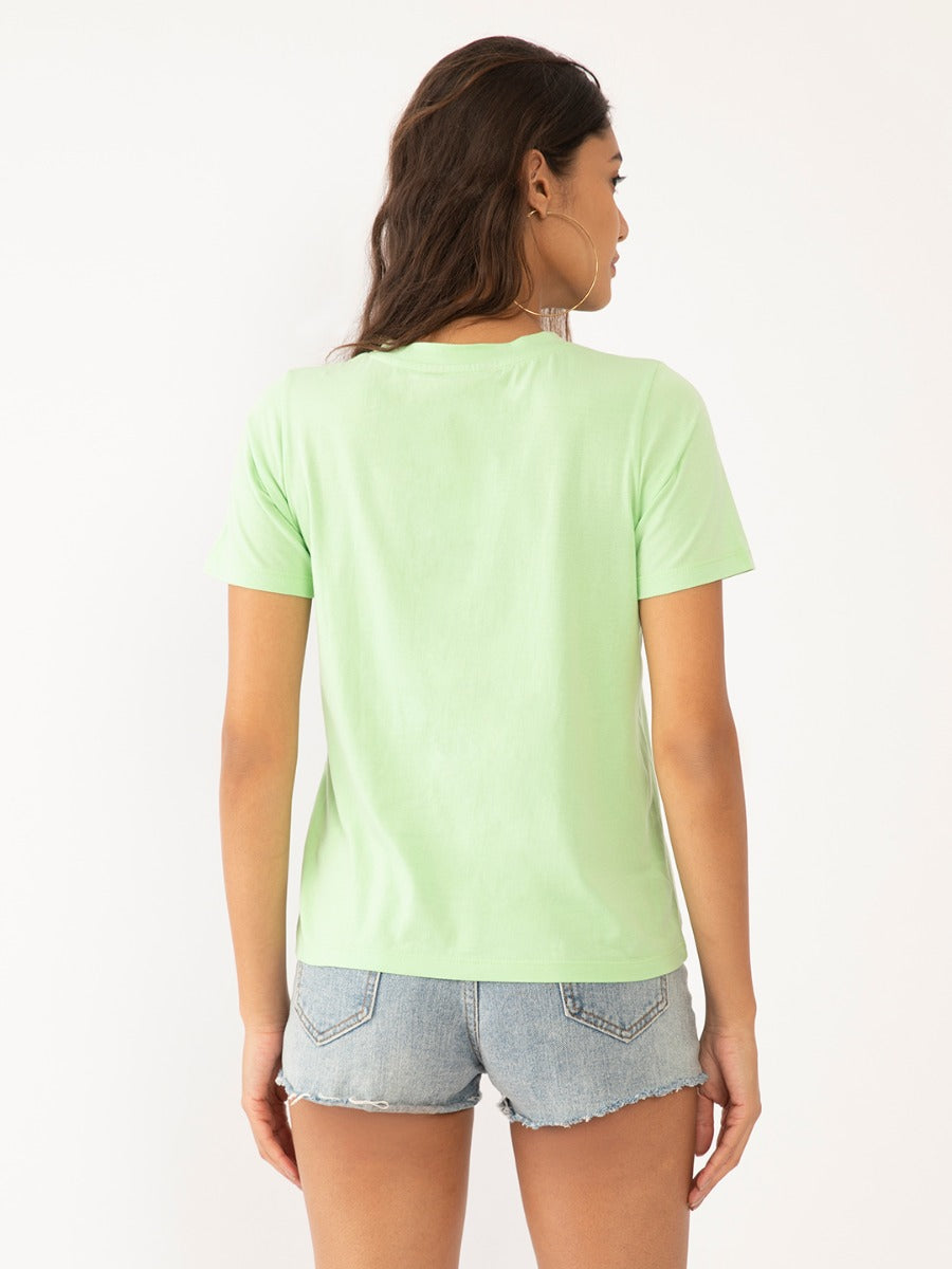 Green Printed T-Shirt