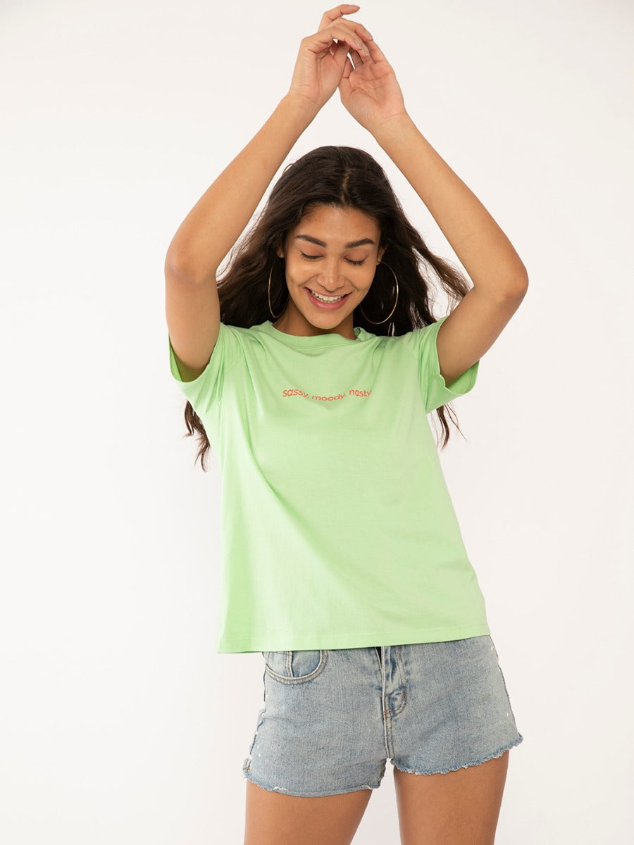 Green Printed T-Shirt